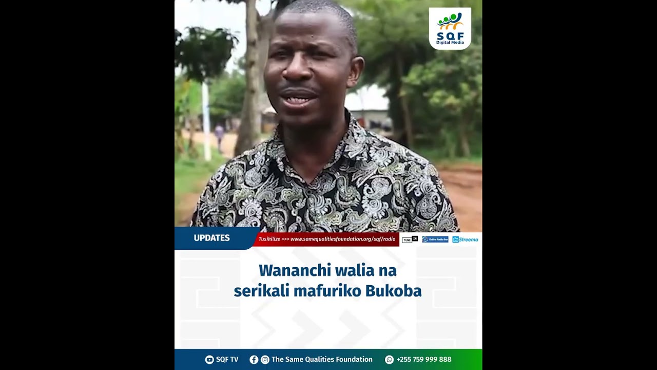 WANANCHI WAILILIA SERIKALI MAFURIKO BUKOBA