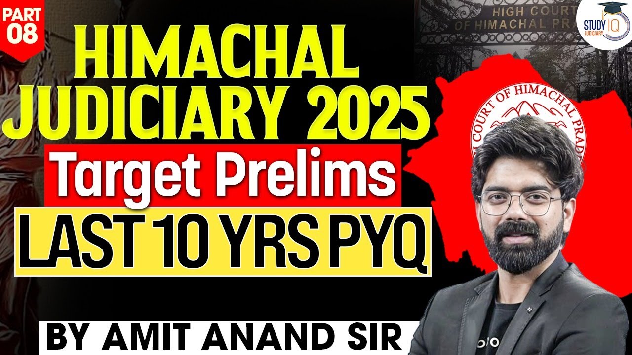 HP Judiciary Previous Year Question Paper | Last 10 Years PYQ By Amit Anand Sir
