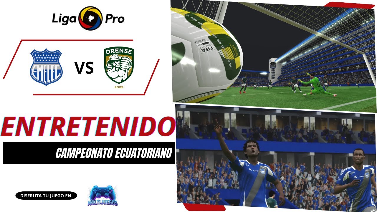 ¡DUELO A MUERTE 😱 EN EL CAPWELL! 🏟️ Emelec⚡️ vs Orense 🔥- Liga Pro Gameplay PES 2017 ⚽️