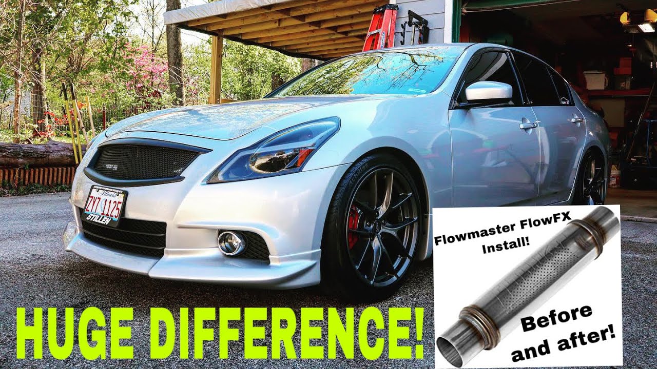 MAKING MY G37 SEDAN SOUND BETTER! *INSTALLING FLOWMASTER FLOW FX RESONATORS*