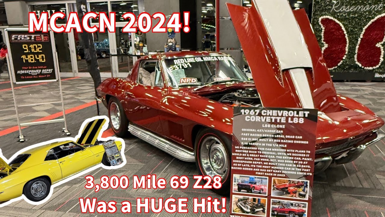 We Take 6 Cars to MCACN 2024! L88 Corvettes, 3000 Mile 69 Z28, 20K Mile 68 RSSS 396 Flooded Trans AM