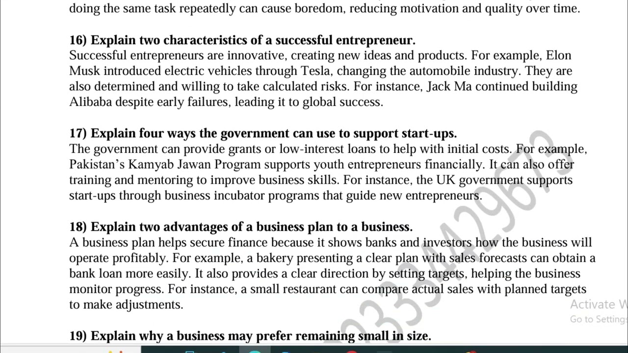 Business IGCSE and Olevel  paper 2 guess paper October November 2025 | Business predictions
