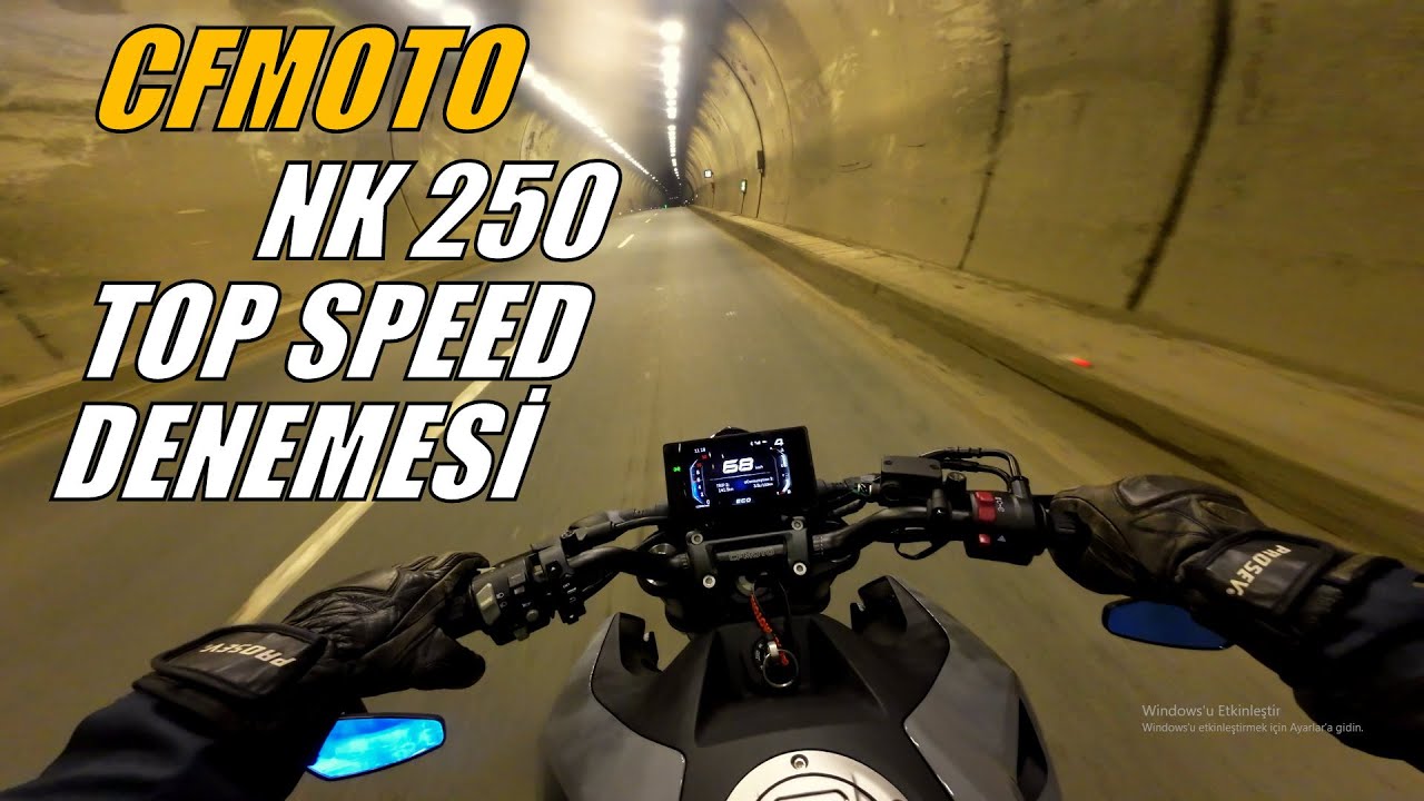 NK 250 Top Speed Denemesi || 2024 CFMOTO NK250