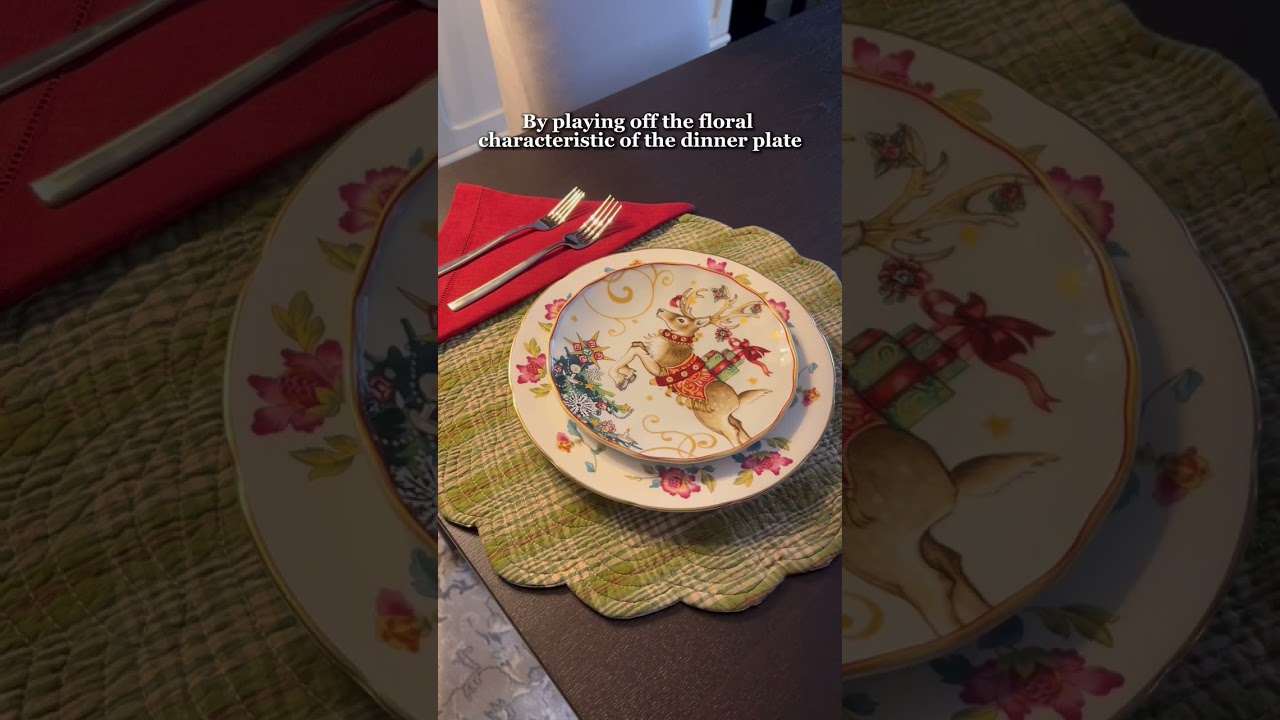 How to Use Grandmas China for the Holidays Pt.4 #christmasdecor #tabledecor #kitchenware