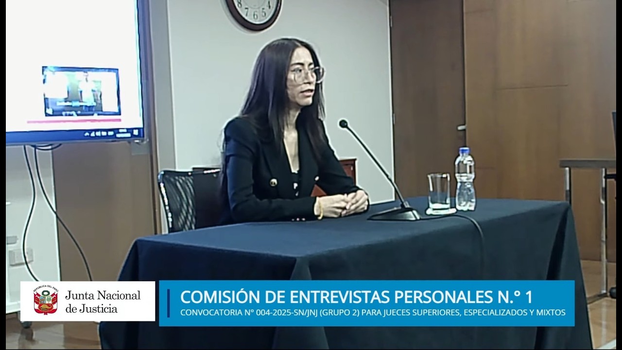 JNJ: Entrevista a Mardeli Carmen Sanchez Muñoz| Convocatoria 004-2025-SN/JNJ