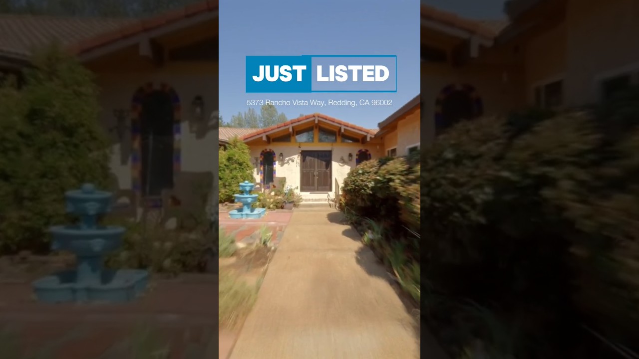 𝐉𝐔𝐒𝐓 𝐋𝐈𝐒𝐓𝐄𝐃: 5373 Rancho Vista Way, Redding, CA 96002
