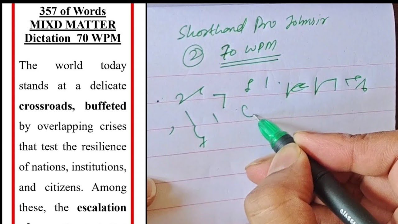 Best General and Mixed Matter Dictations #shorthandprojohnsir #stenotypist #highcourt#outlines#steno