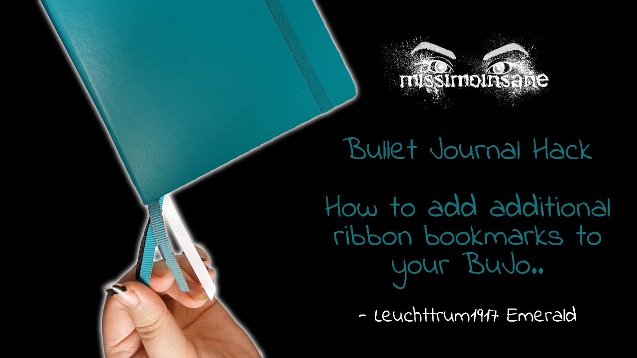 Bullet Journal Hack - DIY Add Additional Ribbon Bookmarks To Your BuJo