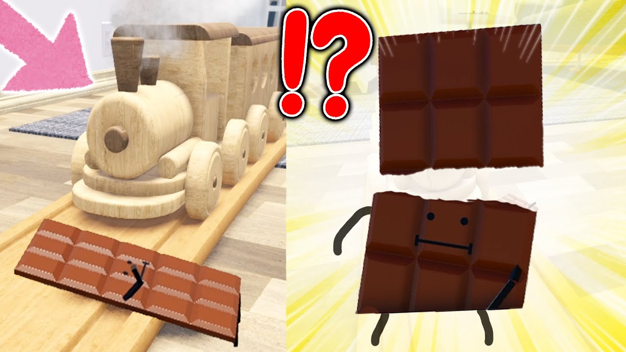 【ひみつのおるすばん】チョコを列車でひくと