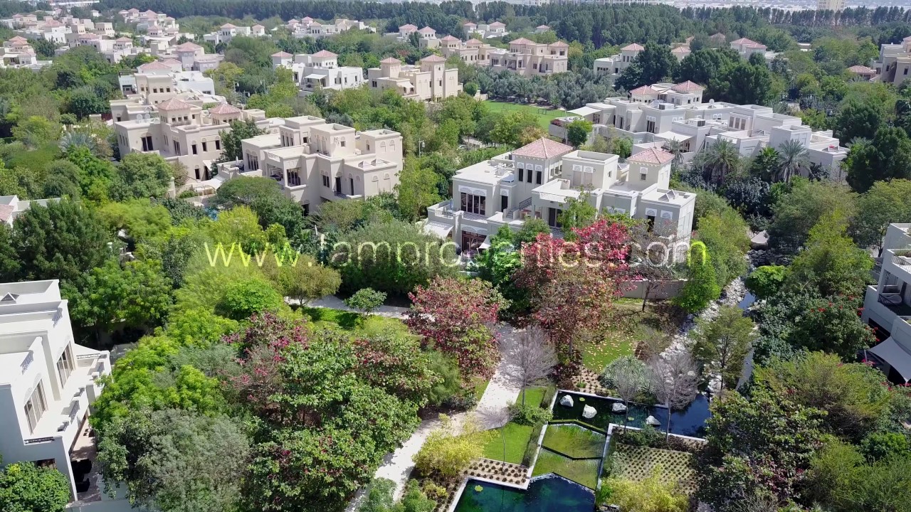 Aerial View of Al Barari Villas & Apartments - Dubai