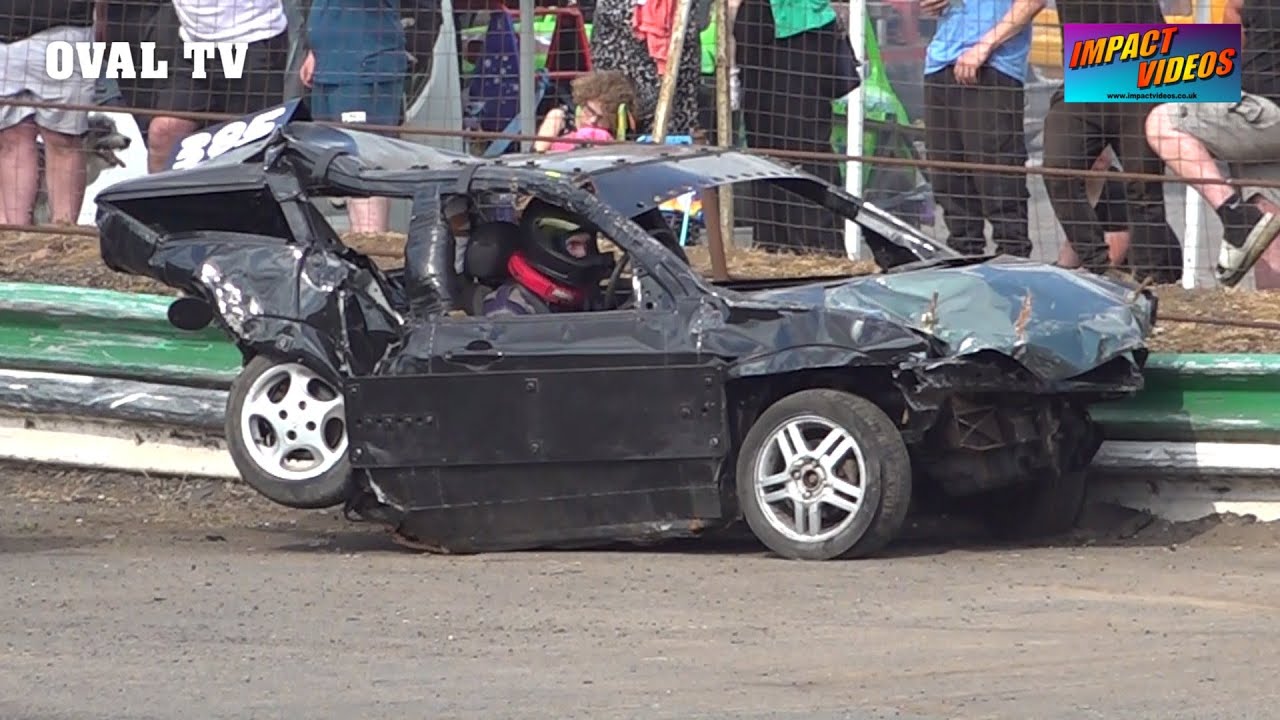 Grimley Raceway Banger Racing 2024 Highlights 23rd June Hot Rods Ministox Ninja Karts