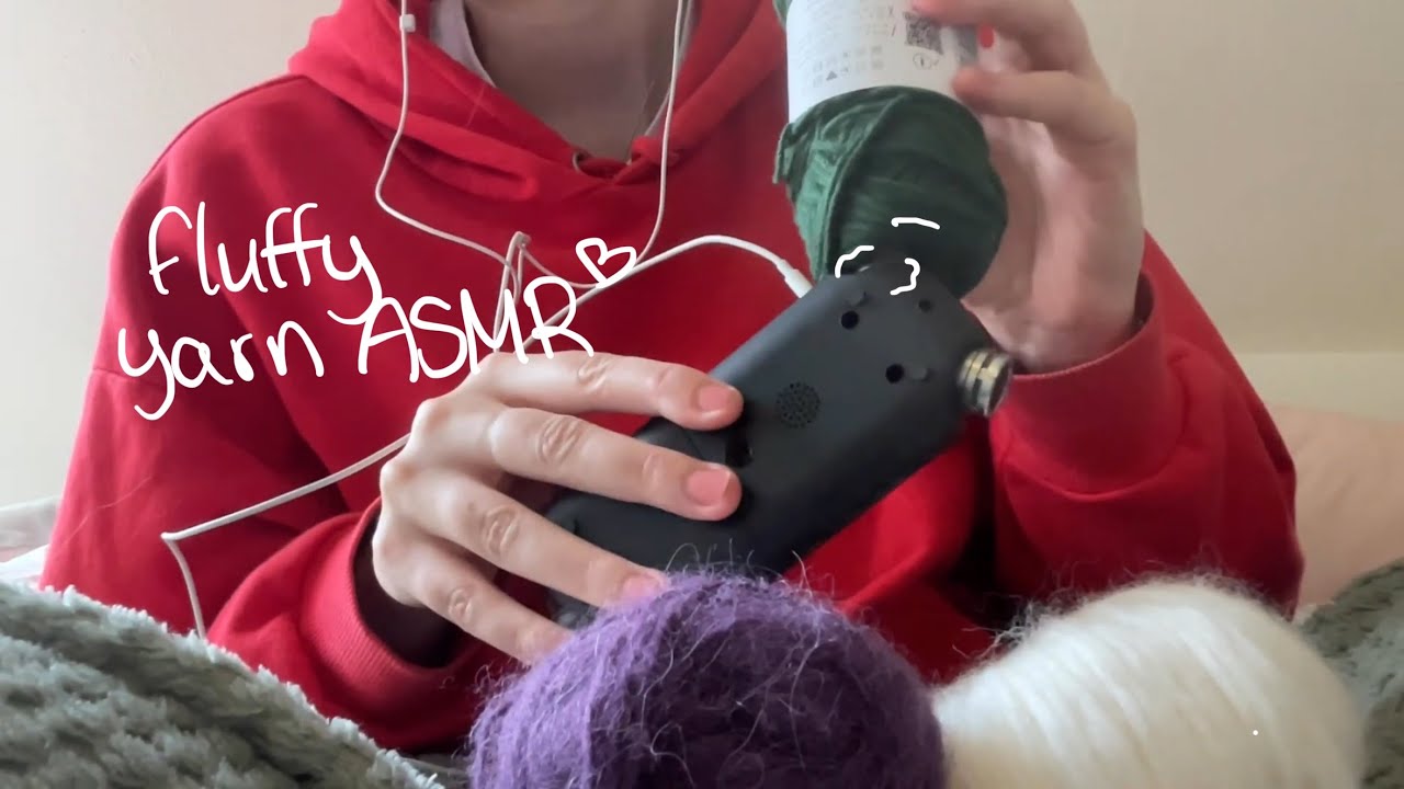 Soft and Fluffy Yarn Fabric Sounds ASMR ☁️🫶