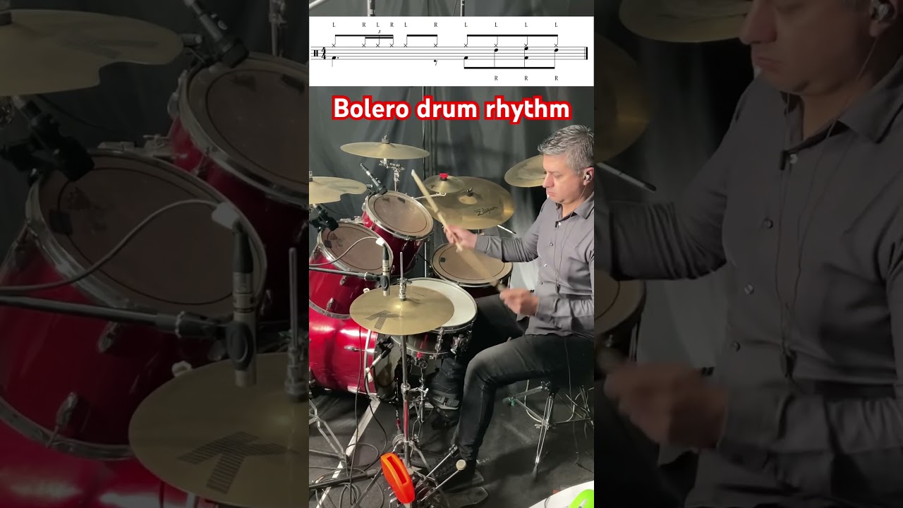 Bolero Drum rhythm without conga player #drums
