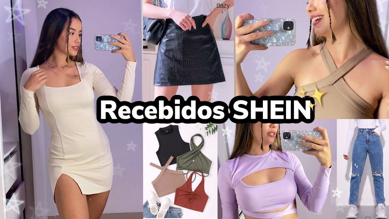 RECEBIDOS da SHEIN 🛍 Vestido, calça jeans,cropped, saia | EXPERIMENTEI TUDO ✨