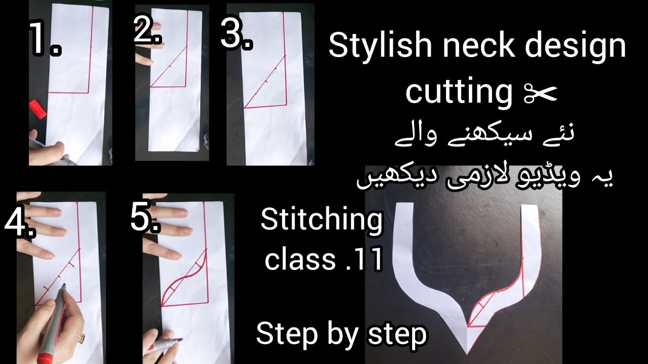 neck design cutting ✂️ and stitching step by step/ sewing 🧵🪡 tips and tricks for beginners ✨.
