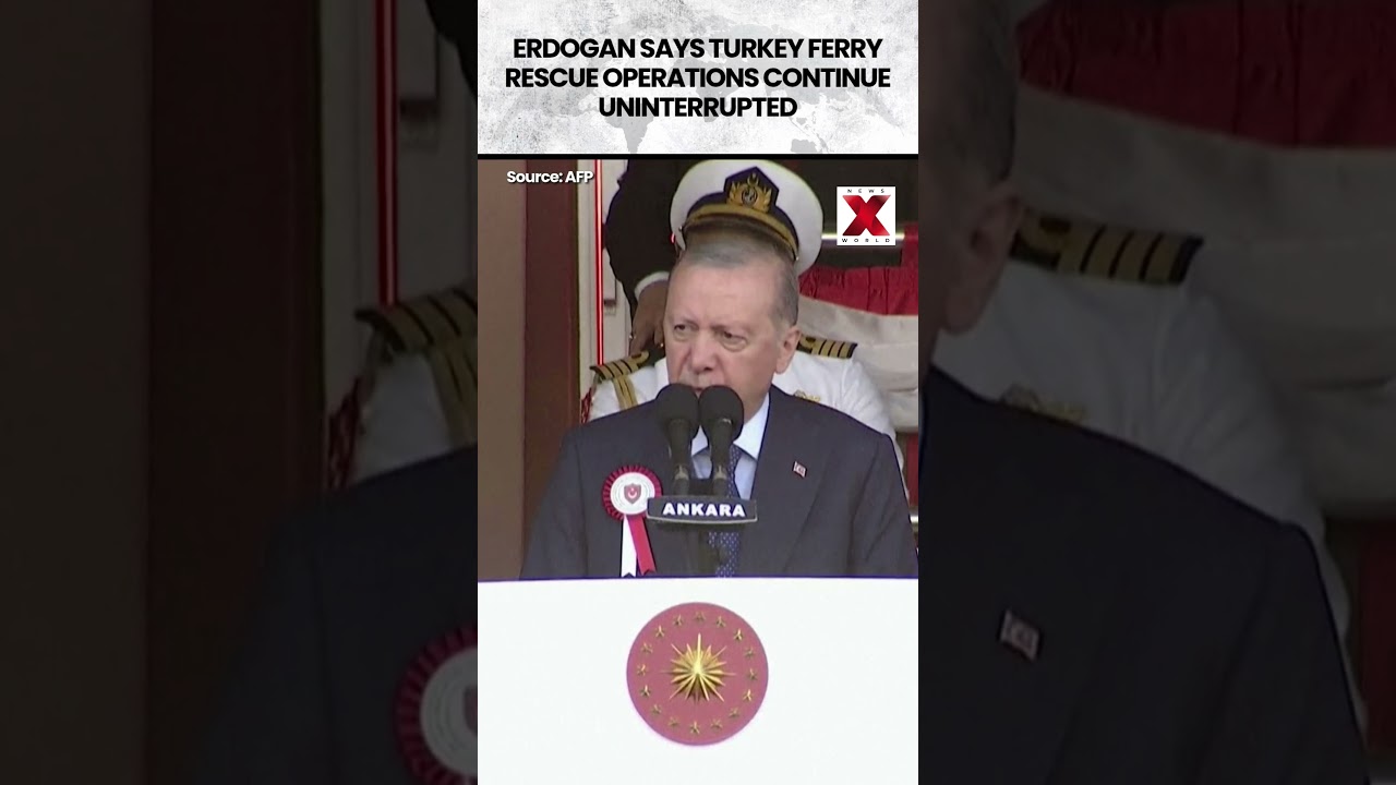 Erdogan confirms nonstop rescue operations after Turkey ferry capsize as search efforts intensify