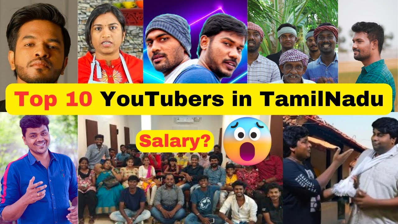 Top 10 YouTubers in Tamil Nadu🔥| Monthly Salary😱| Revealed🚨| High Income Job|
