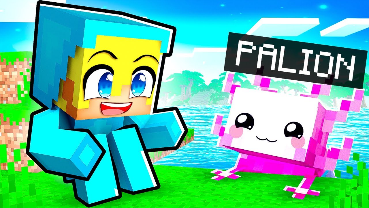 GRAM JAKO DZIECKO AXOLOTL w Minecraft!