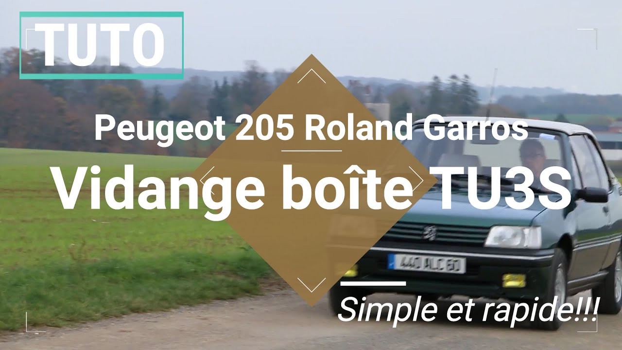 Tuto: Je vidange la boîte de vitesses de la 205 Roland Garros