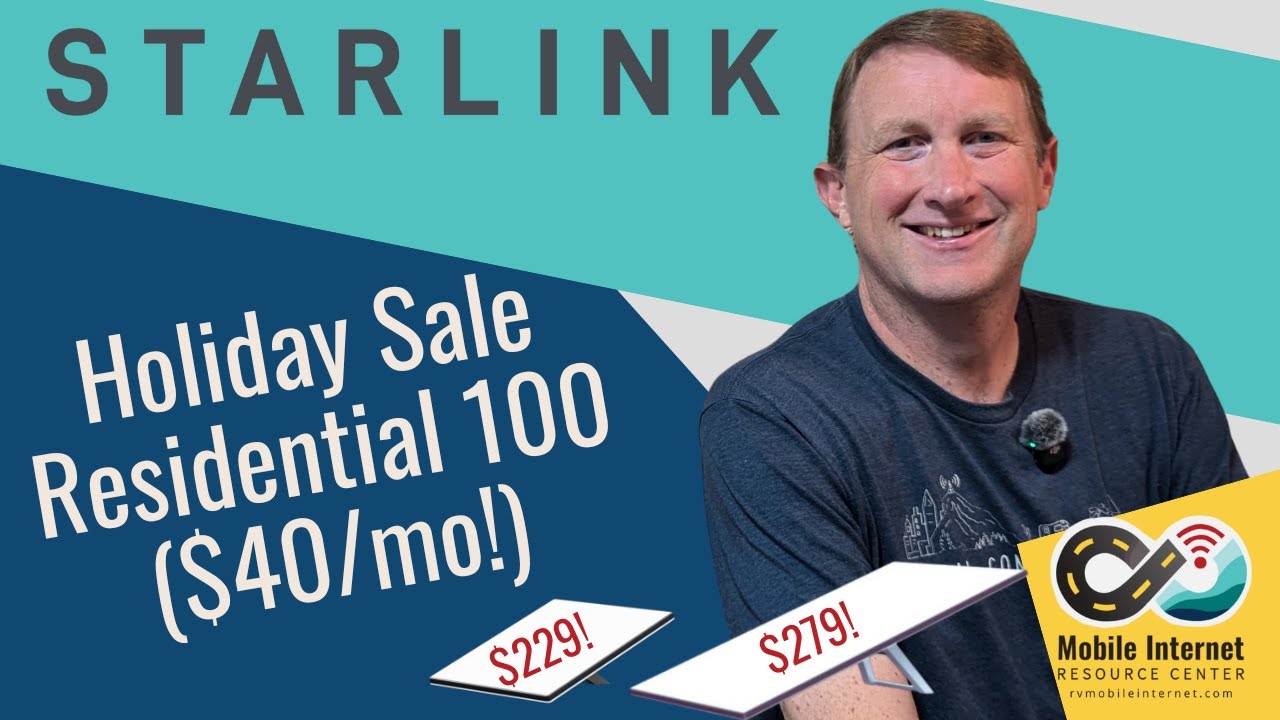 Праздничная распродажа мини- и стандартных антенн Starlink и новый тарифный план для жилых помеще...