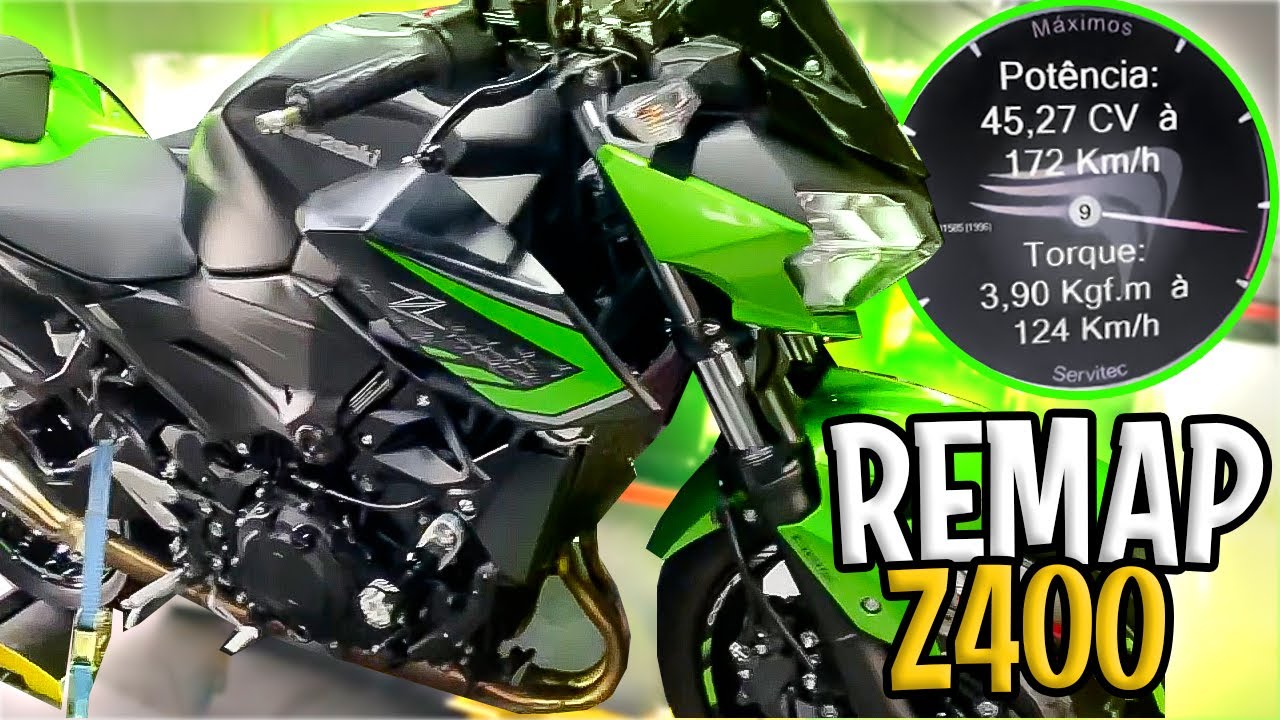 REMAP PSBK NA KAWAZAKI Z400 - GANHOS SURPREENDENTES (FINEZ RACE )