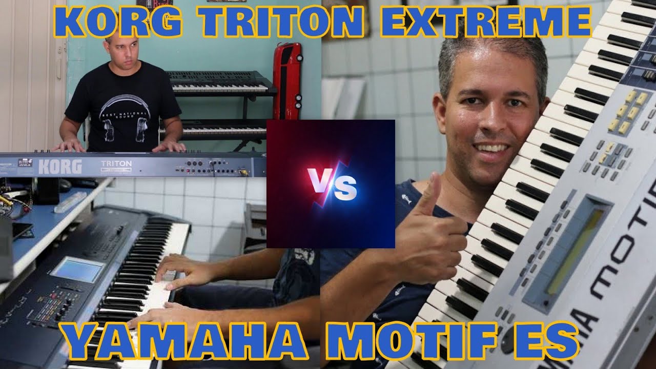 KORG TRITON EXTREME vs YAMAHA MOTIF ES by TIAGO MALLEN #comparation