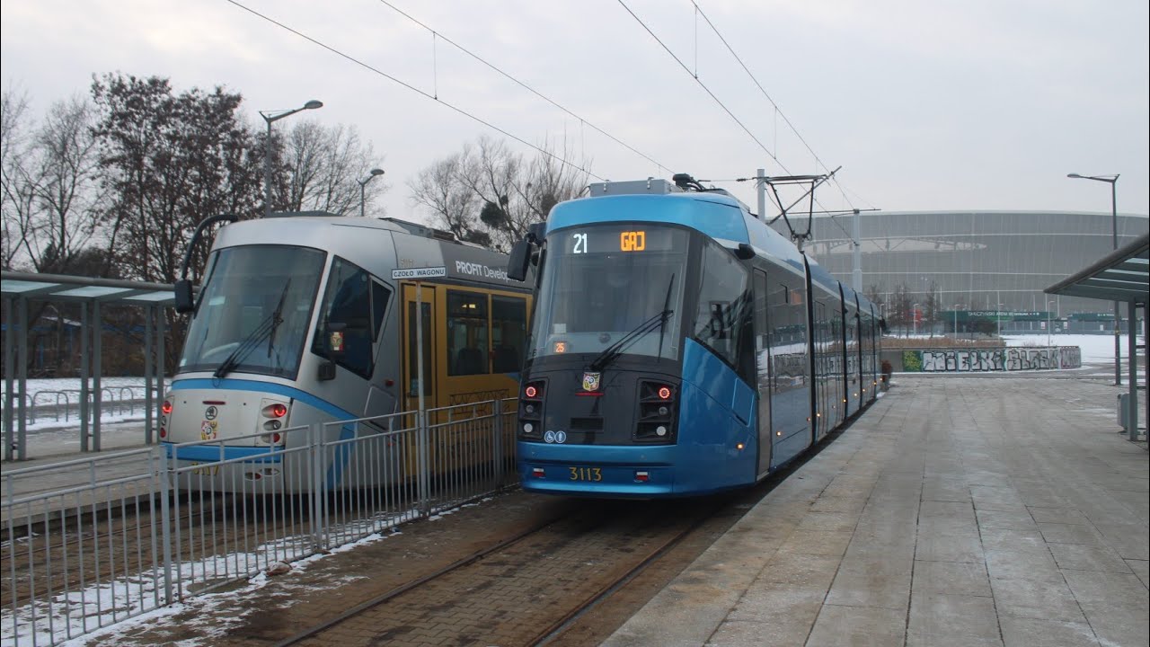 [🇵🇱PL] MPK Wrocław - Škoda/SAATZ 19T #3113 - [🚋21➡️GAJ]