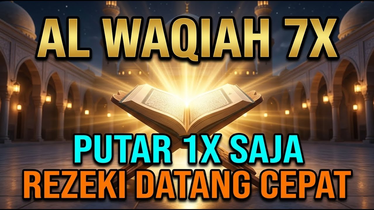 Dengar Al Waqiah 7X Sekali Putar Rezeki Mengalir Cepat