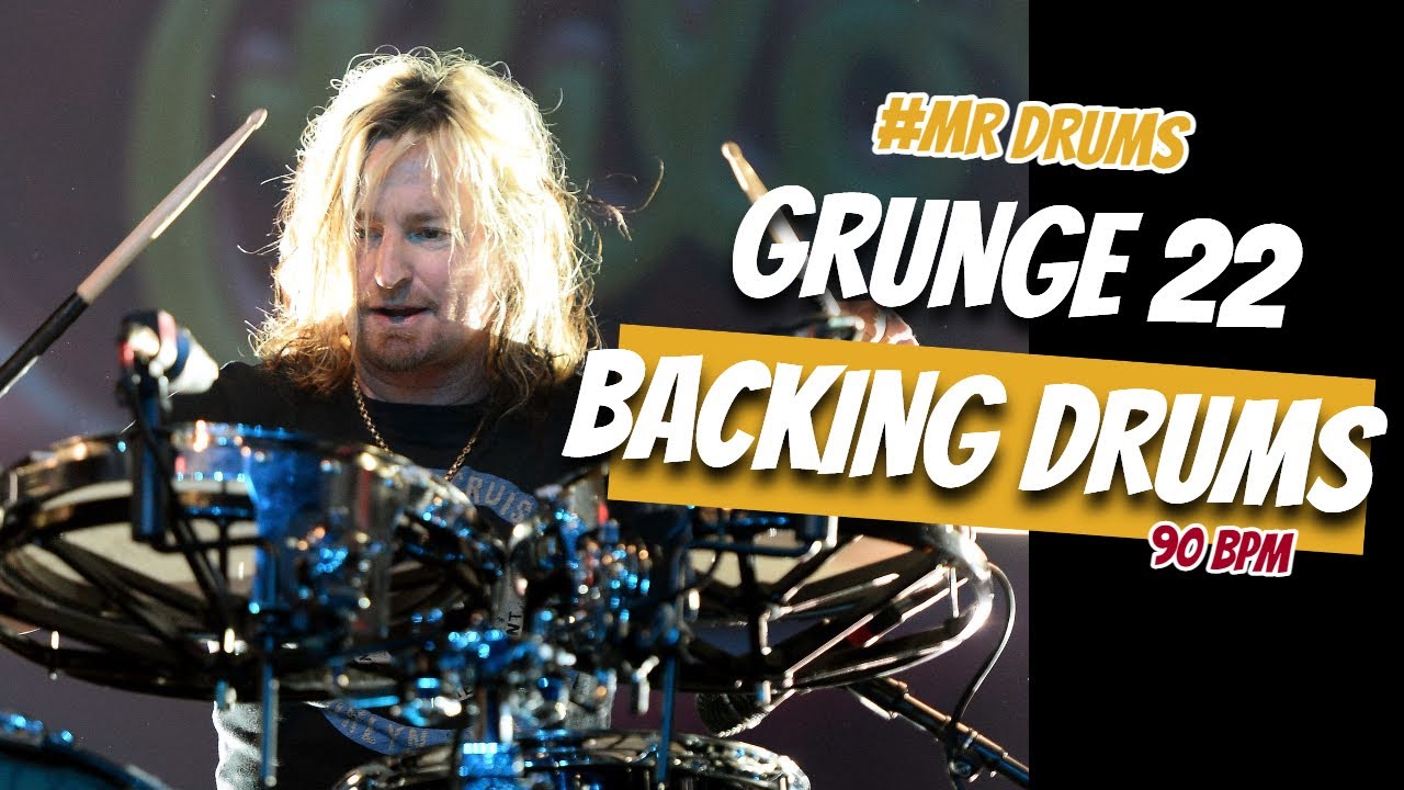 Grunge Drum Track - 90 BPM | Backing Drums | Only Drums