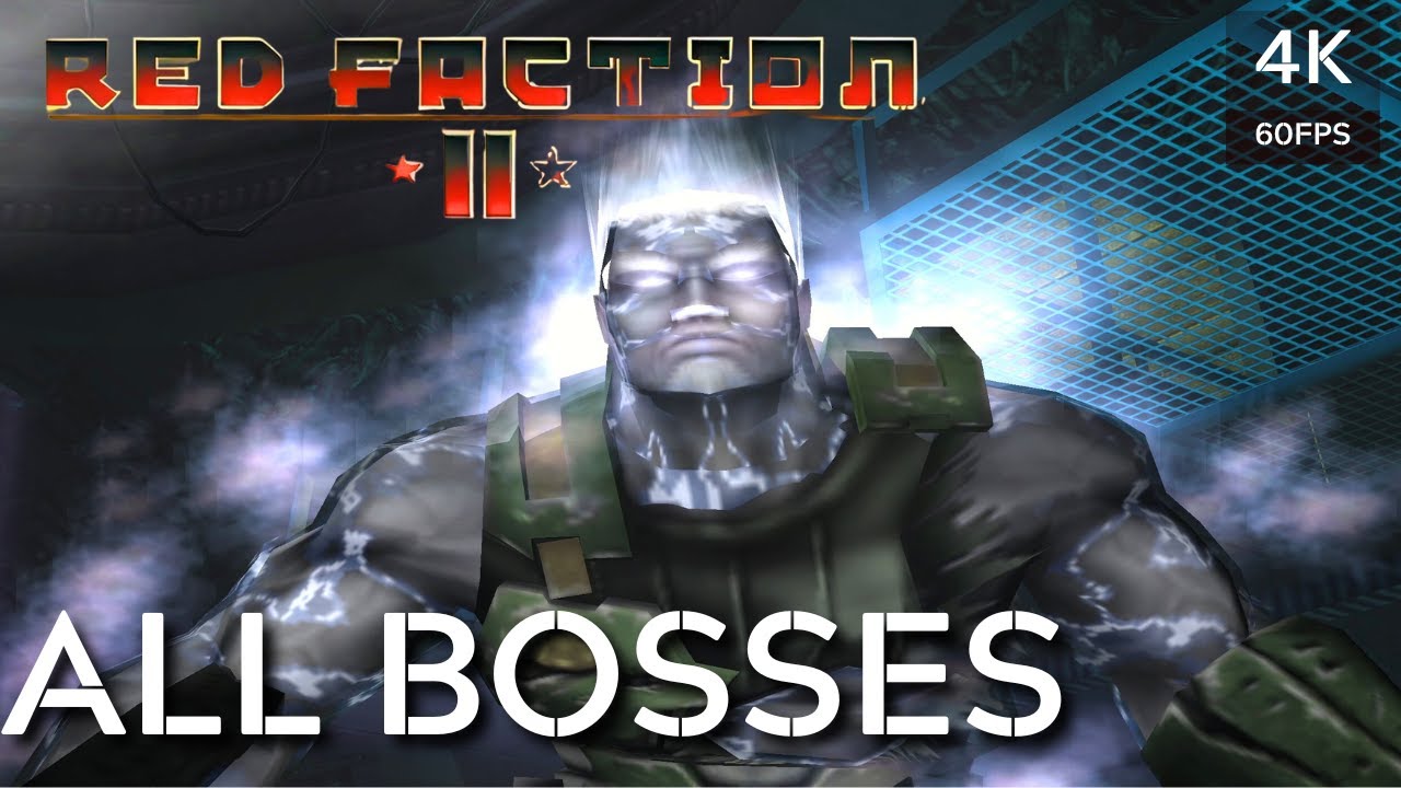 Red Faction 2 - All Bosses [4K 60FPS] No Commentary