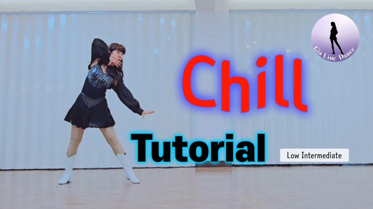 [Tutorial]Chill Line Dance  #스텝설명 #중급라인댄스 #Gia_Line_Dance #강서구 화곡동, 방화동 저녁 중급반