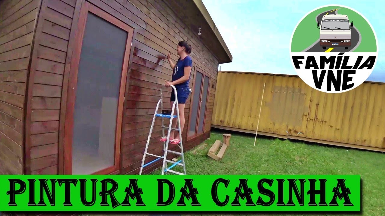 PINTURA DA CASINHA E JÁ VAMOS DORMIR DENTRO DELA