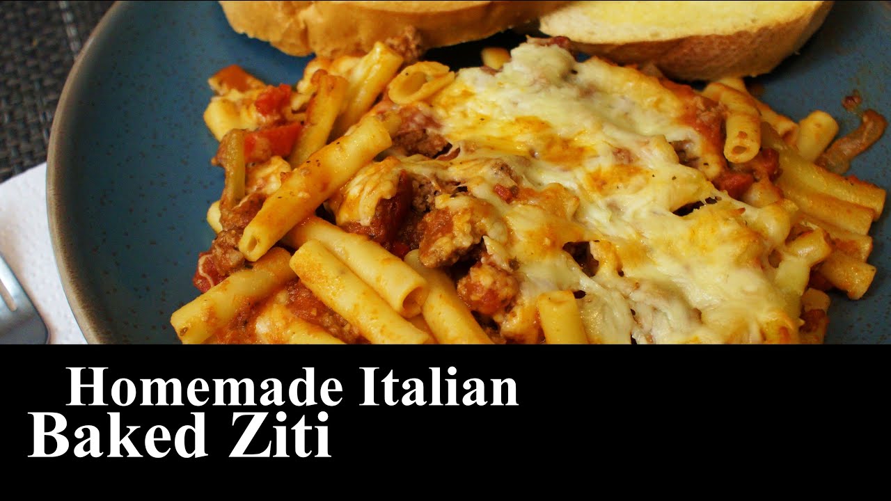 Homemade Italian Baked Ziti | ITALIAN DINNER | Pasta Meal | The Southern Mountain Kitchen