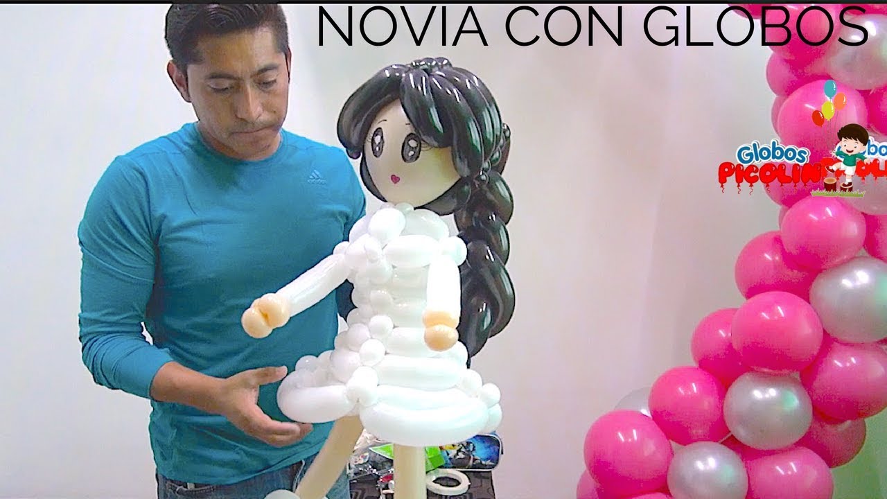 Como hacer novios con globos primera parte #206