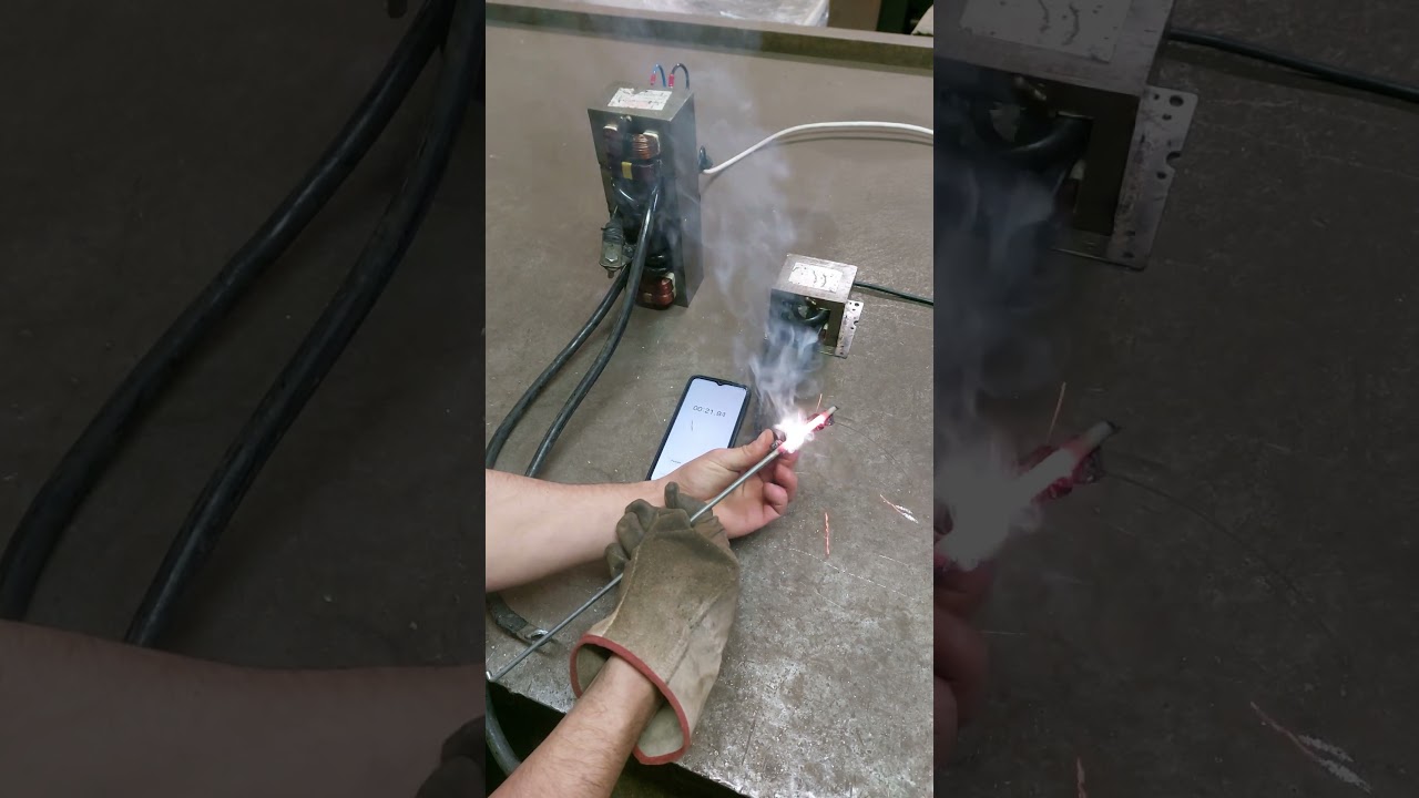 Amazing test of a spot welder transformer