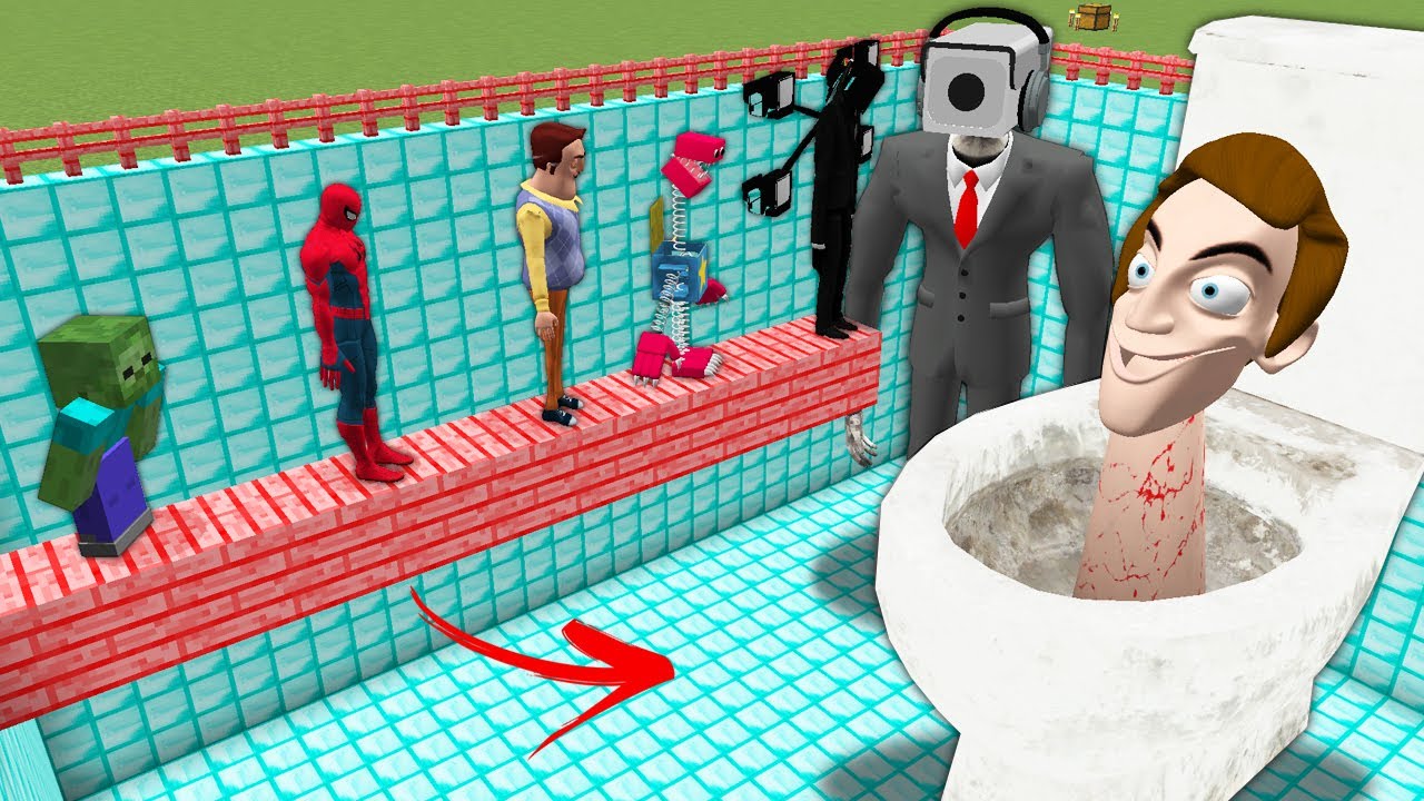 ÖLÜRSEN SKİBİDİ TUVALET VE KAMERA ADAM ÇUKURUNA DÜŞERSİN! 😱 - Minecraft