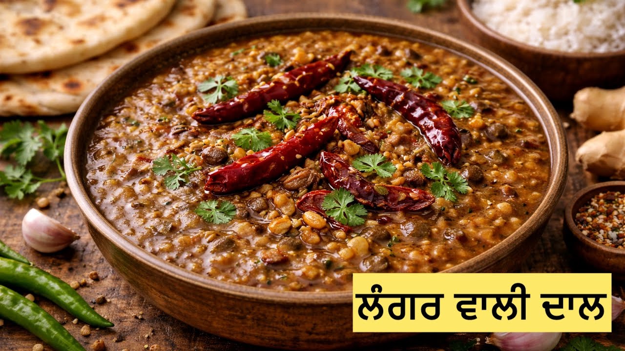 ਲੰਗਰ ਵਾਲੀ ਦਾਲ | Maah Chole ki Dal | पंजाबी लंगर वाली दाल | Lentil Recipe @RasoiPunjabanDi