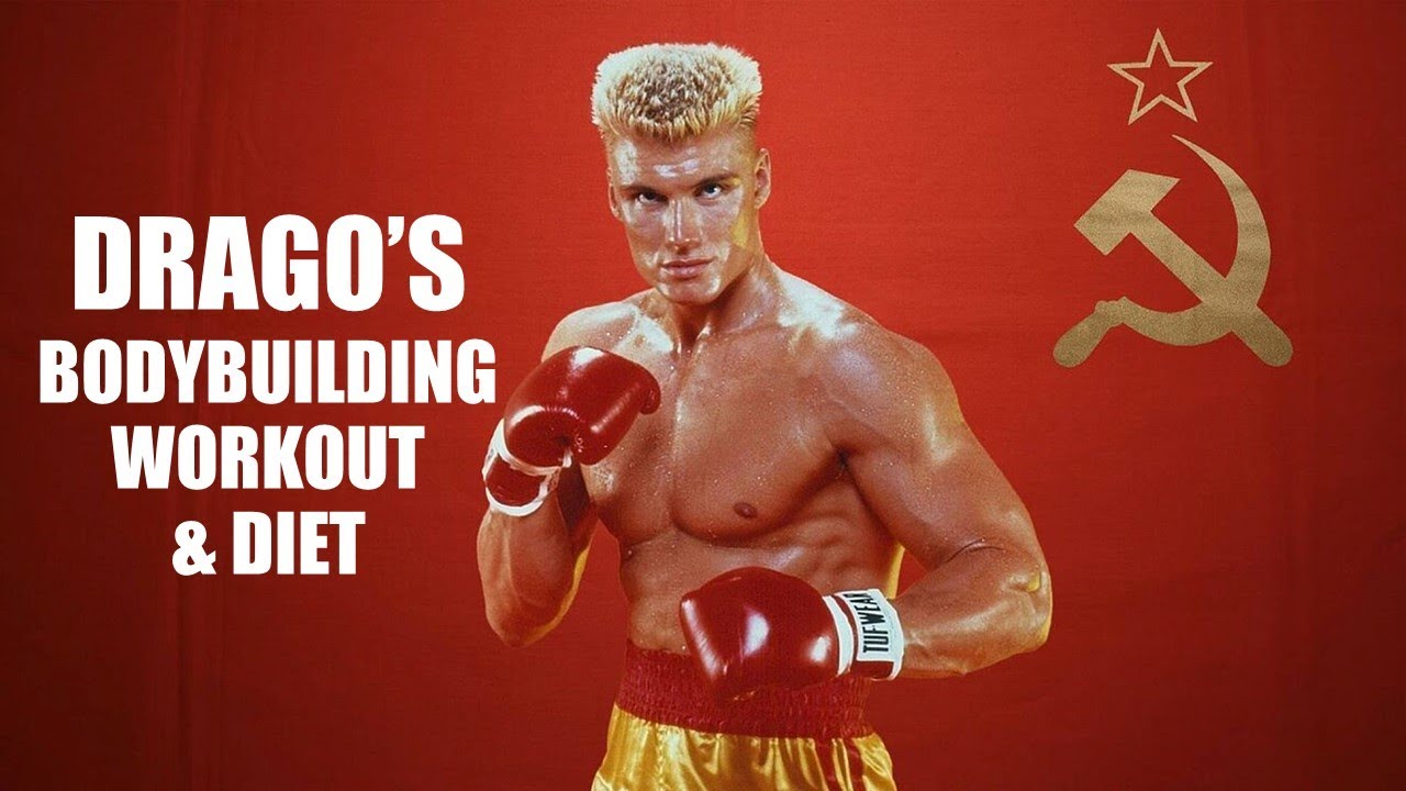 DRAGO'S BODYBUILDING WORKOUT & DIET FOR ROCKY IV! HOW DOLPH LUNDGREN PUT ON 20 LB OF MUSCLE!