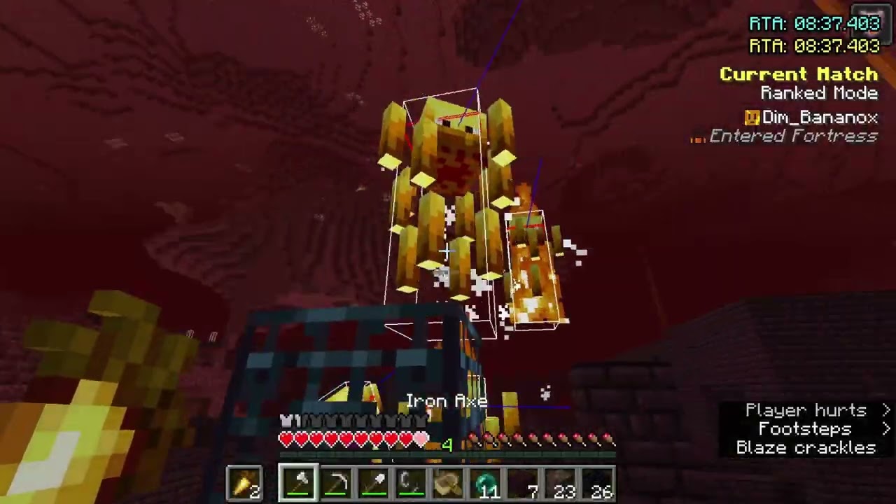 My first sub 15 (and 14) minecraft ranked speedrun