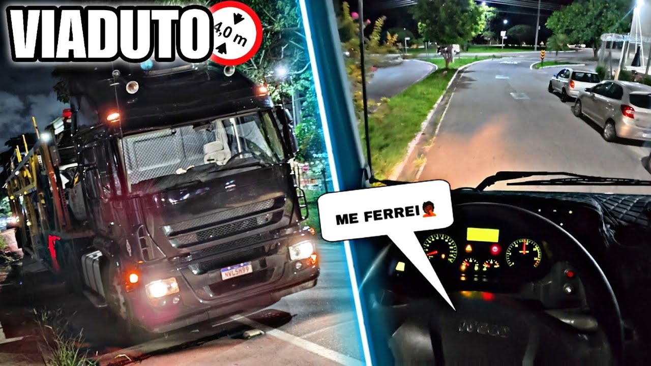 CEGONHA NÃO PASSOU NO VIADUTO, DEU RUIM😨