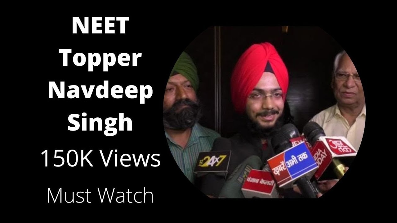 NEET 2017 Topper Navdeep Singh Interview / Helix Institute Chandigarh Student Navdeep Singh Top NEET