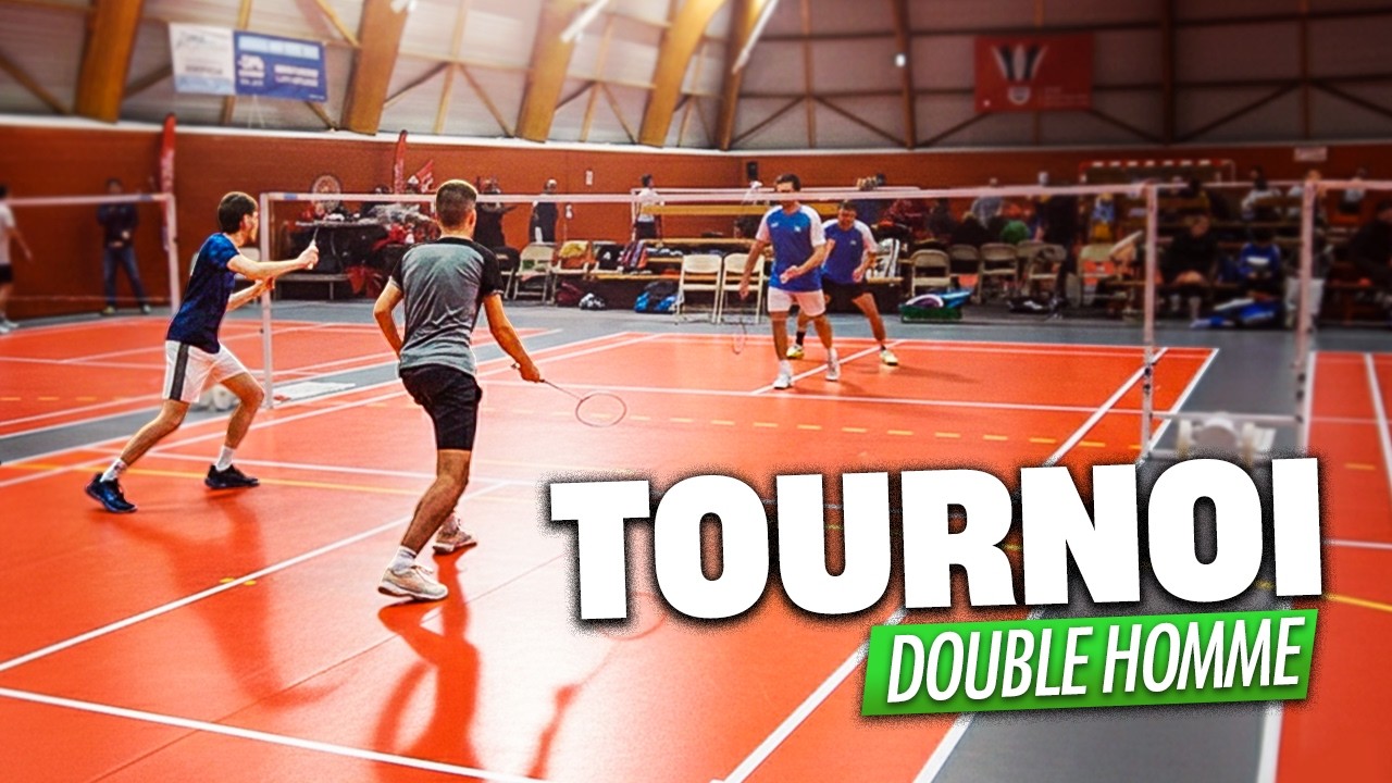 Ce TOURNOI de BADMINTON était LONG ! (le premier match pique)