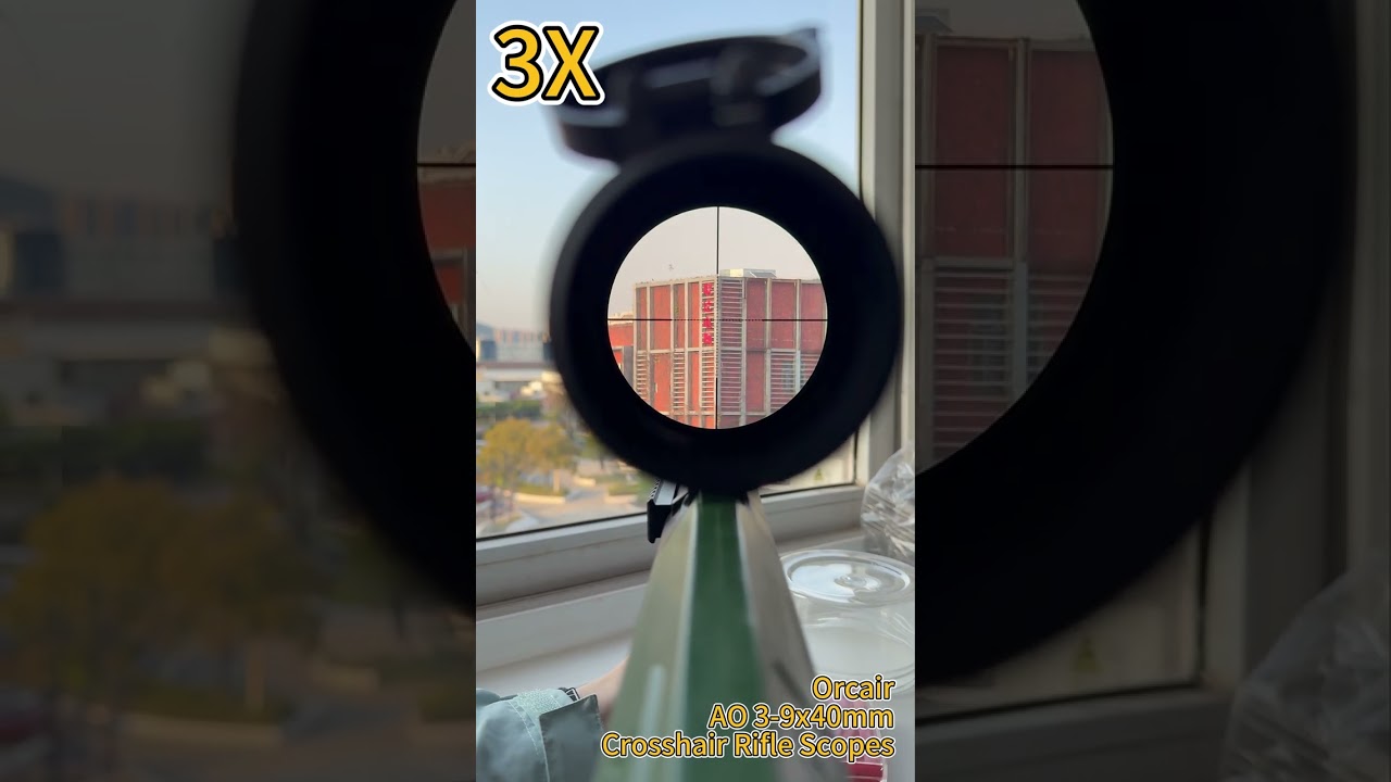 Orcair 3-9x40mm AO Rifle Scopes 3x to 9x shots to get a feel for the top light path clarity.#scope
