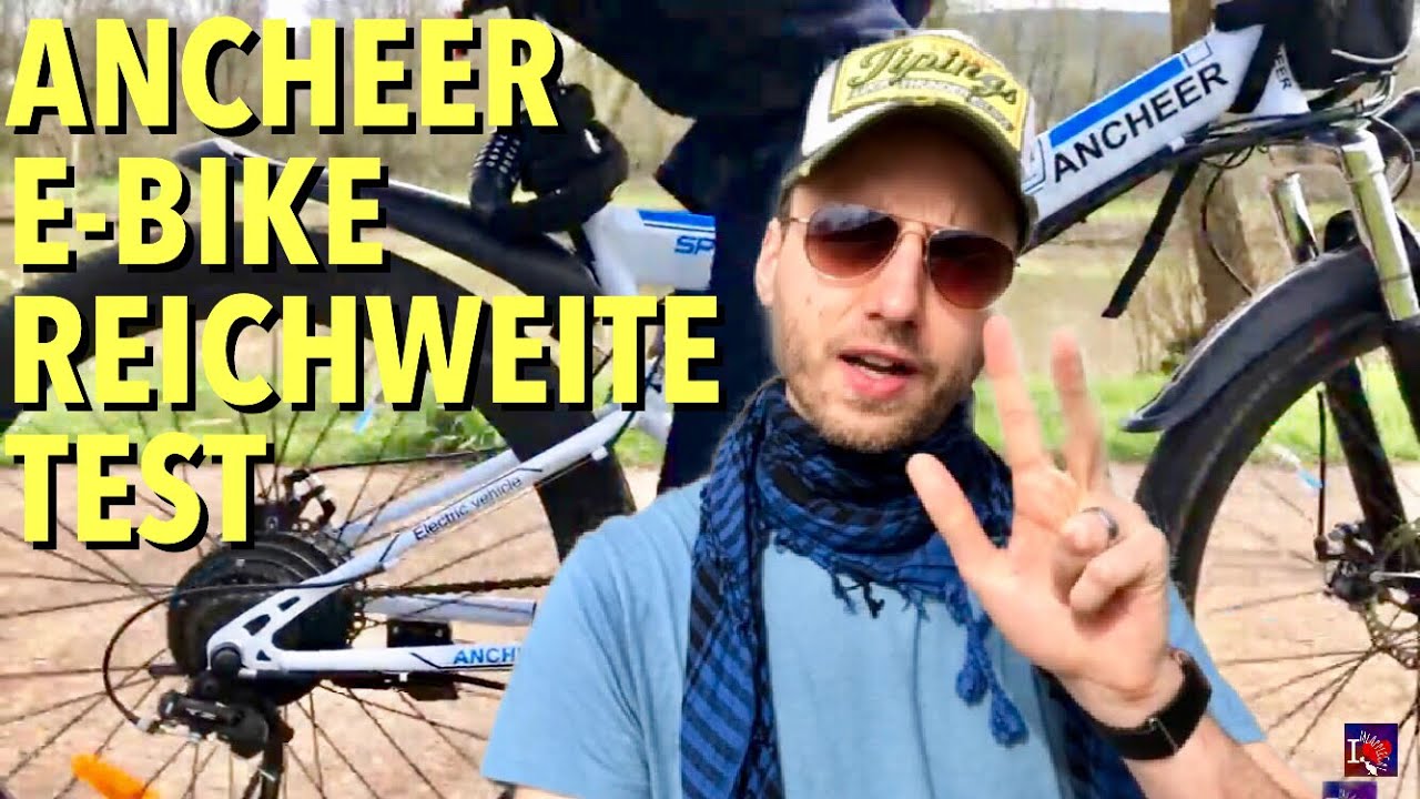 ANCHEER E-Bike Reichweiten Test mit Tretunterstützung - Diesmal bis zum bitteren Ende ;)