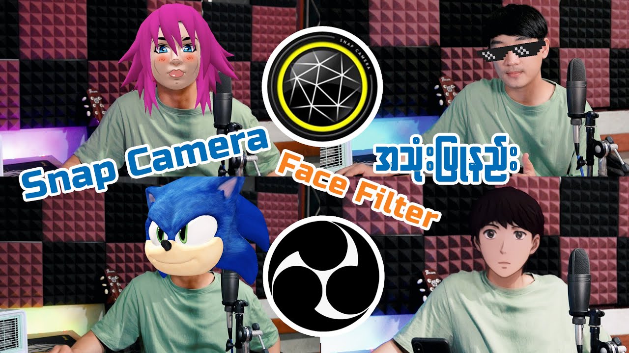 Snap Camera Face Filter အသုံးပြုနည်း | Use Snap Camera Face Filters in OBS Live Streams [Tutorials]