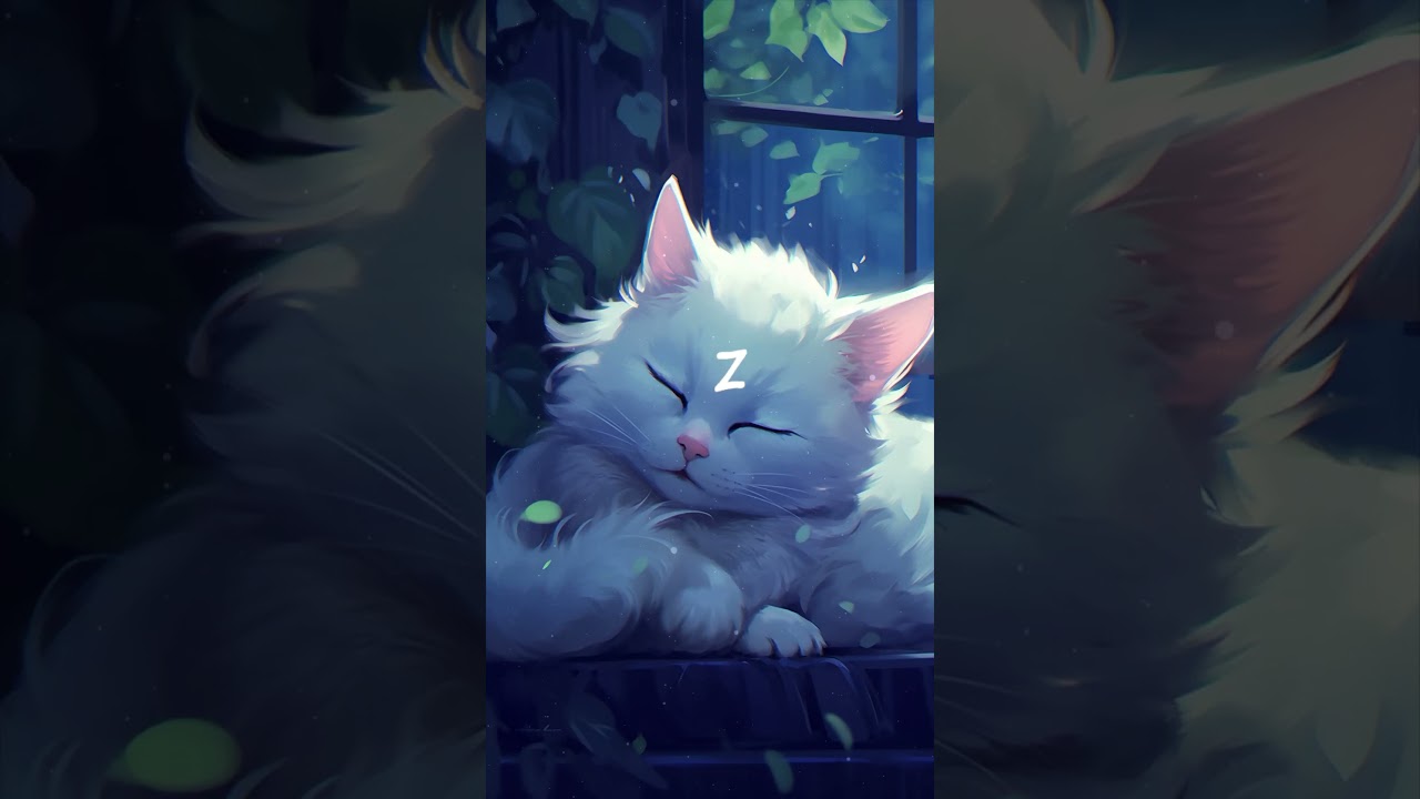Cat Purring Sound Soothing Melodies for Serene Sleep, Deep Relaxation, and Stress Relief