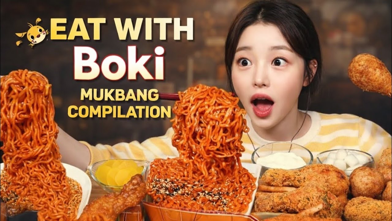 Eat With Boki: The Ultimate Mukbang Compilation You Can’t Miss! 🔥🍜#asmr #mukbang #spicyfood 