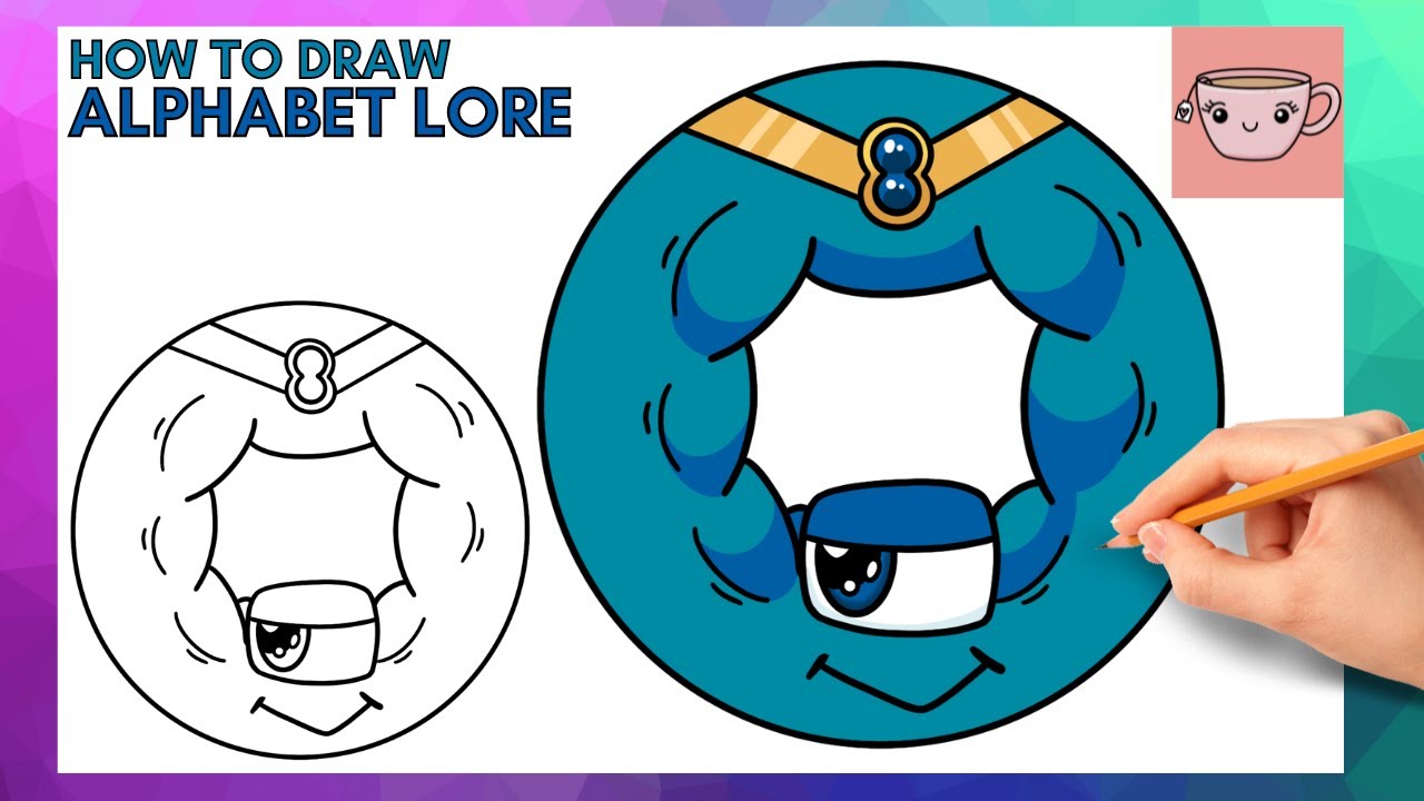 How To Draw Alphabet Lore - Super Form Letter O | Cute Easy Step By Step Drawing Tutorial