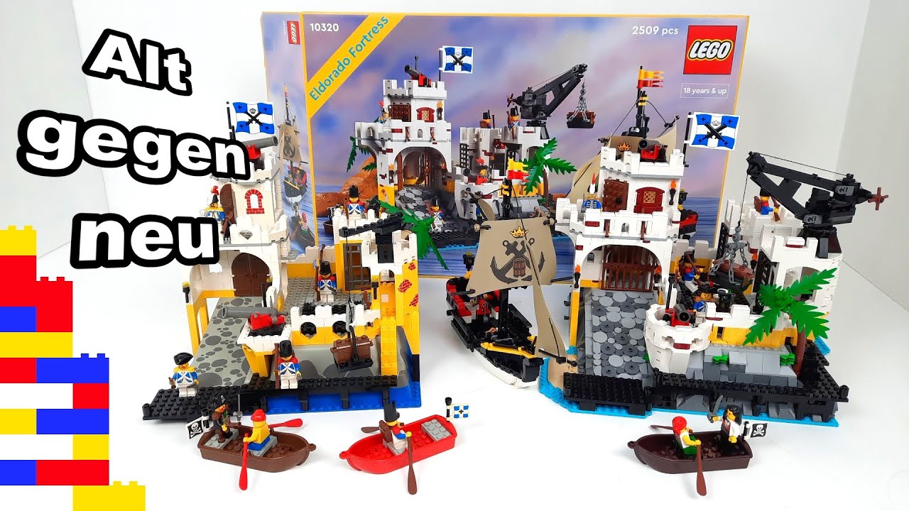 Großer Vergleich und eine fette Überraschung. LEGO® Piraten 10320 Eldorado Festung [Review]