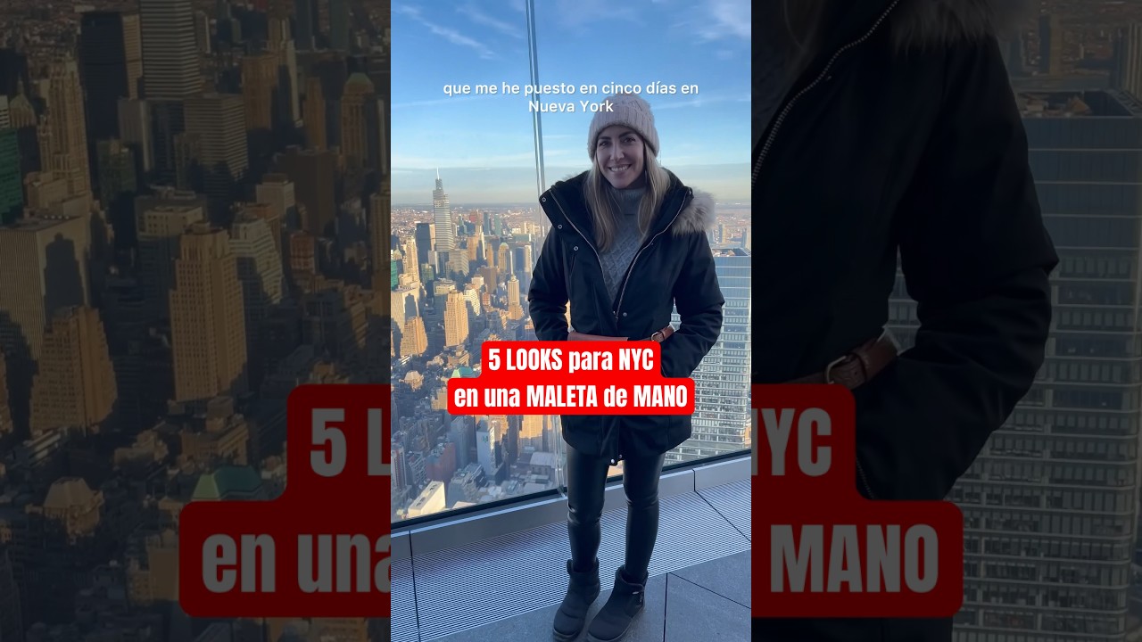 5 LOOKS para NUEVA YORK 🗽 en una MALETA DE MANO | Equipaje inteligente 🧳